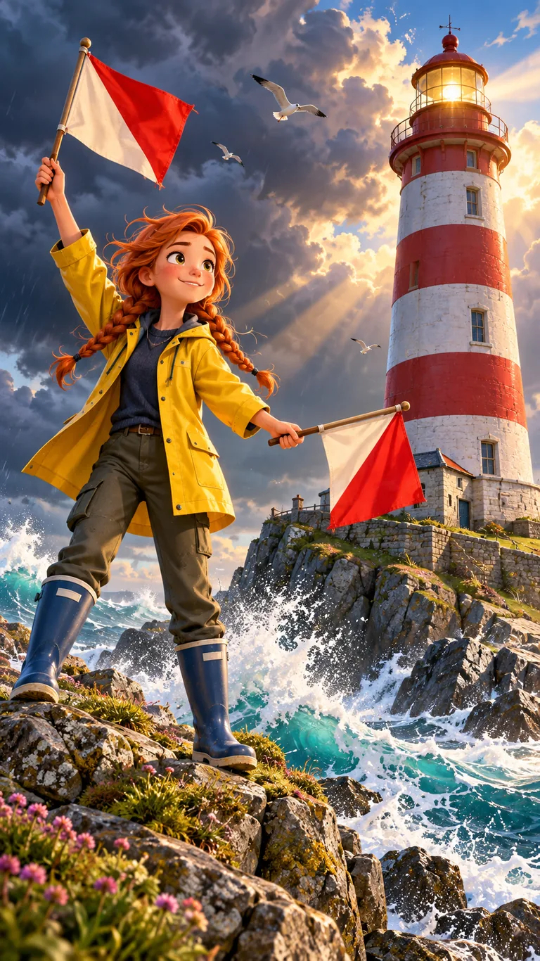 Gwen, apprentie gardienne de phare de 15 ans, sur une île battue par les vents