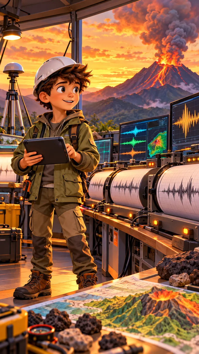 Tiago, apprenti sismologue de 17 ans, dans l'observatoire d'une île volcanique