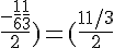 C'(\frac{\frac{5}{3}+2}{2};\frac{-\frac{1}{6}+\frac{1}{3}}{2}) = (\frac{11/3}{2};\frac{1/6}{2})