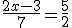 \frac{2x-3}{7}=\frac{5}{2}