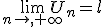 \lim_{n\to,+\infty}U_n=l