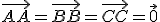 \vec{AA}=\vec{BB}=\vec{CC}=\vec{0}