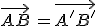\vec{AB}\,=\vec{A'B'}
