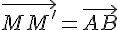 \vec{MM'}=\vec{AB}
