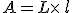 A=L\times  \,l