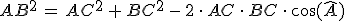 AB^2\,=\,AC^2\,%2B\,BC^2\,-\,2\,\cdot\,AC\,\cdot\,BC\,\cdot\,\cos(\hat{A})