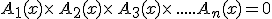 A_1(x)\times  \,A_2(x)\times  \,A_3(x)\times  \,.....A_n(x)=0