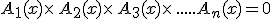 A_1(x)\times   A_2(x)\times   A_3(x)\times   .....A_n(x)=0