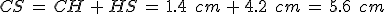 CS\,=\,CH\,%2B\,HS\,=\,1.4\,\%2C\,cm\,%2B\,4.2\,\%2C\,cm\,=\,5.6\,\%2C\,cm