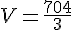V=\frac{704}{3}
