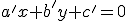 a'x+b'y+c'=0