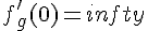 f'_g(0) = +infty