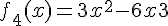 f_4(x) = 3x^2 - 6x + 3