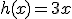 h(x)=3x