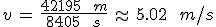 v\,=\,\frac{42195\,\%3B\,m}{8405\,\%3B\,s}\,\approx\,5.02\,\%3B\,m%2Fs