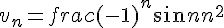 v_n = frac{(-1)^n sin n}{n^2}