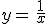 y=\,\frac{1}{x}