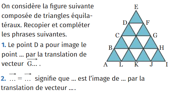 Des triangles équilatéraux : exercices en 2de.