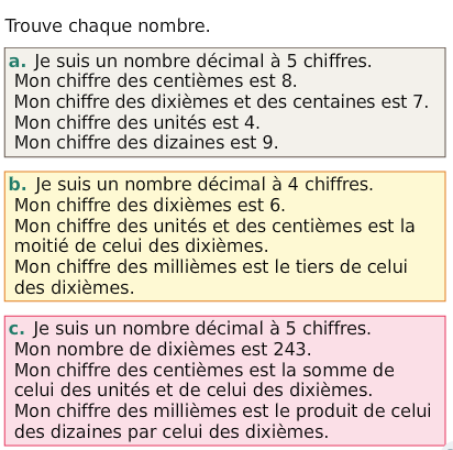 Exercice Fractions : 6ème - Cycle 3