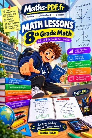 Cover of the book Grade 8 Math Lessons (PDF)