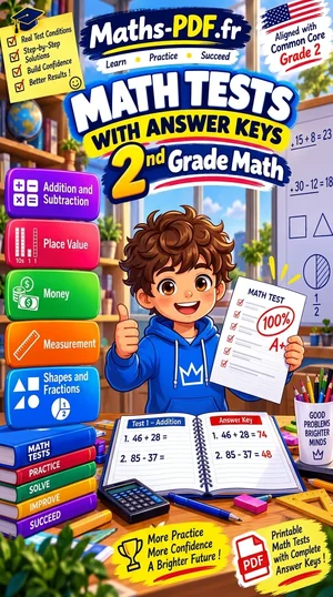 Cover of the book Grade 2 Math Tests with Answer Keys (PDF)