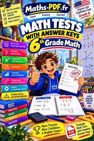 Cover of the book Grade 6 Math Tests with Answer Keys (PDF)