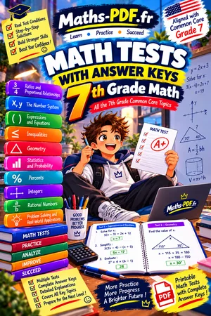 Cover of the book Grade 7 Math Tests with Answer Keys (PDF)