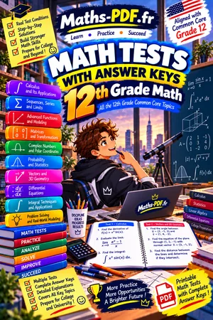 Cover of the book Precalculus Math Tests with Answer Keys (PDF)