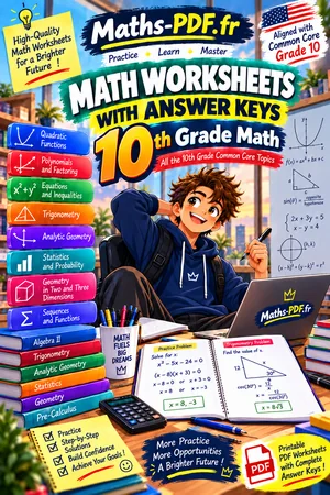 Cover of the book Geometry Math Worksheets with Answers (PDF)