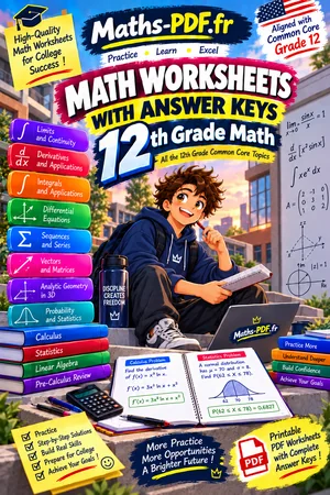 Cover of the book Precalculus Math Worksheets with Answers (PDF)