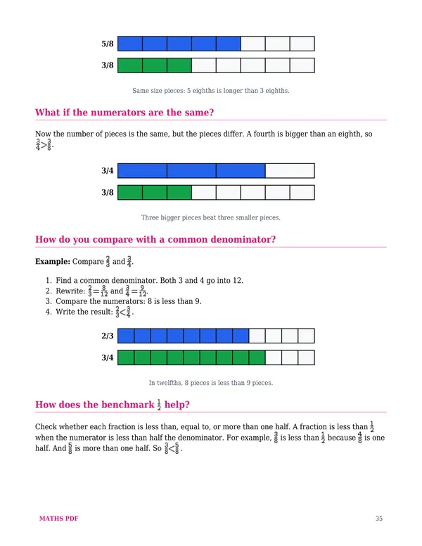 A lesson from the middle of the book of the Grade 4 Math Lessons