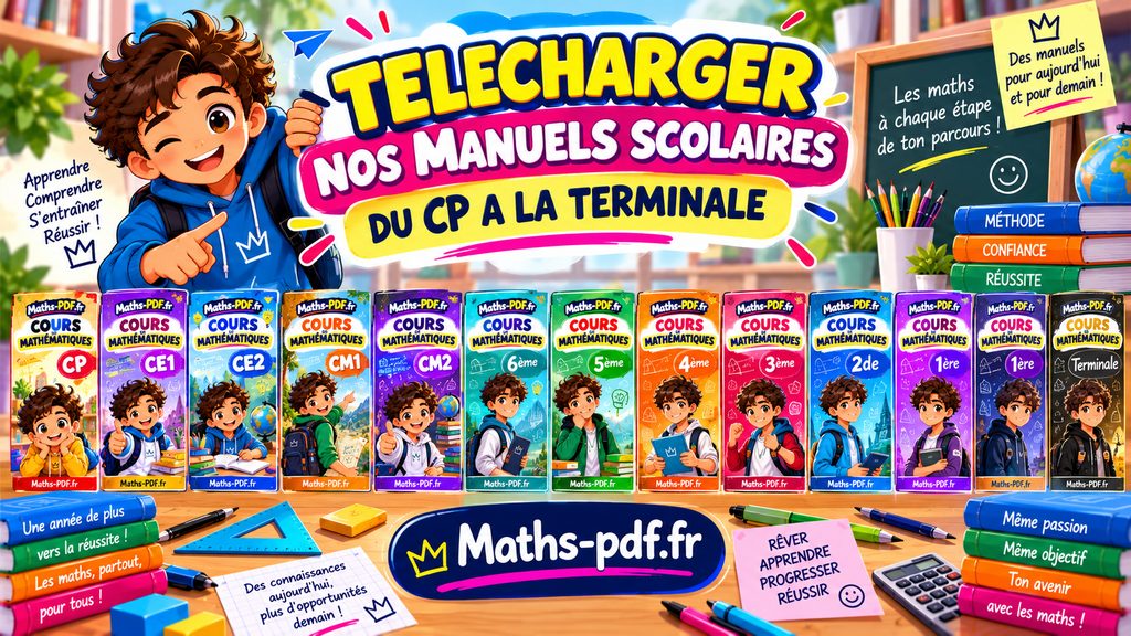 Télécharger les manuels scolaires de maths en PDF du CP à la Terminale