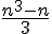 \frac{n^3-n}{3}