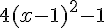 4(x-1)^2-1