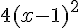 4(x-1)^2