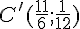 C'(\frac{11}{6};\frac{1}{12})