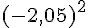 (-2,05)^2