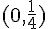 (0,\frac{1}{4})