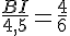 \frac{BI}{4,5}=\frac{4}{6}
