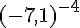 (-7,1)^{-4}