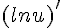 (lnu)'
