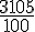 \frac{3105}{100}