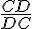 \frac{CD}{DC}