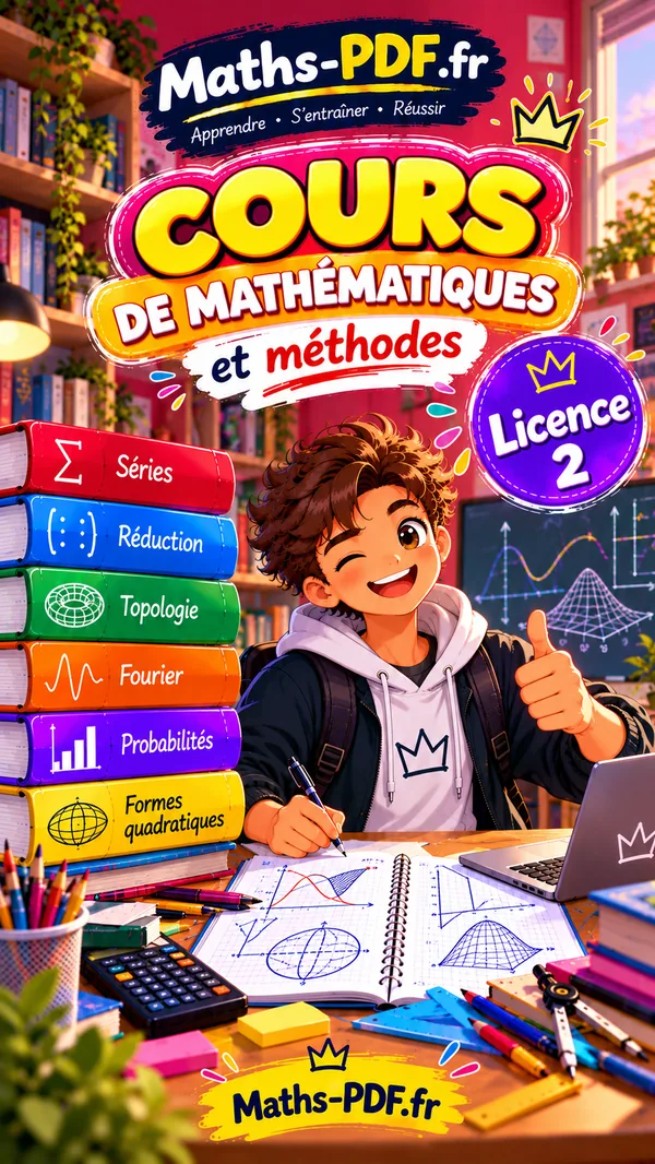 Couverture du manuel de cours de maths L2 en PDF