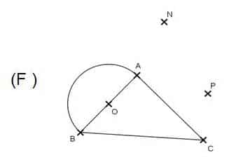 Symétrie centrale d'une figure géométrique.