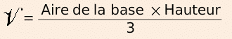 Formule du volume d'une pyramide