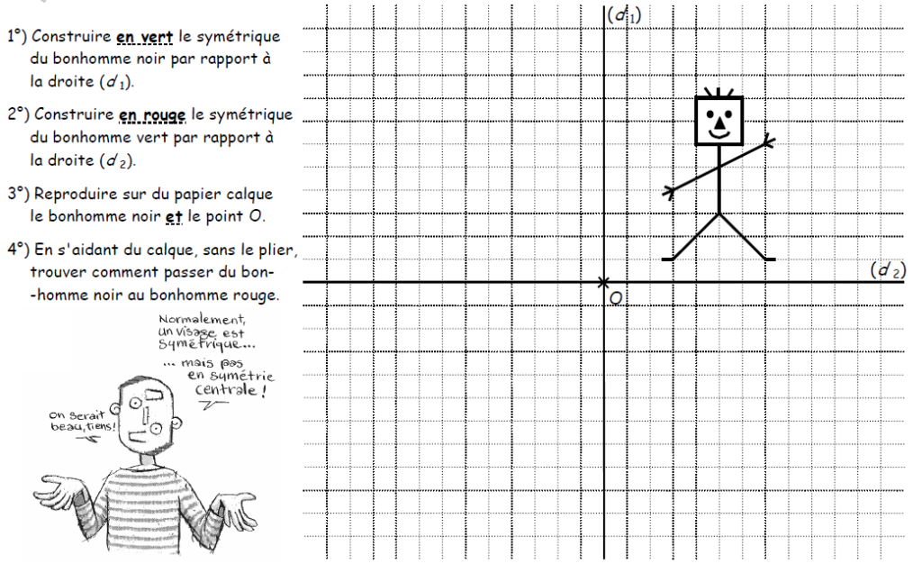 Symétrie Centrale : Cours De Maths En 5ème à Télécharger En PDF.