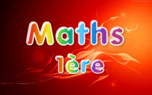 maths 1ere