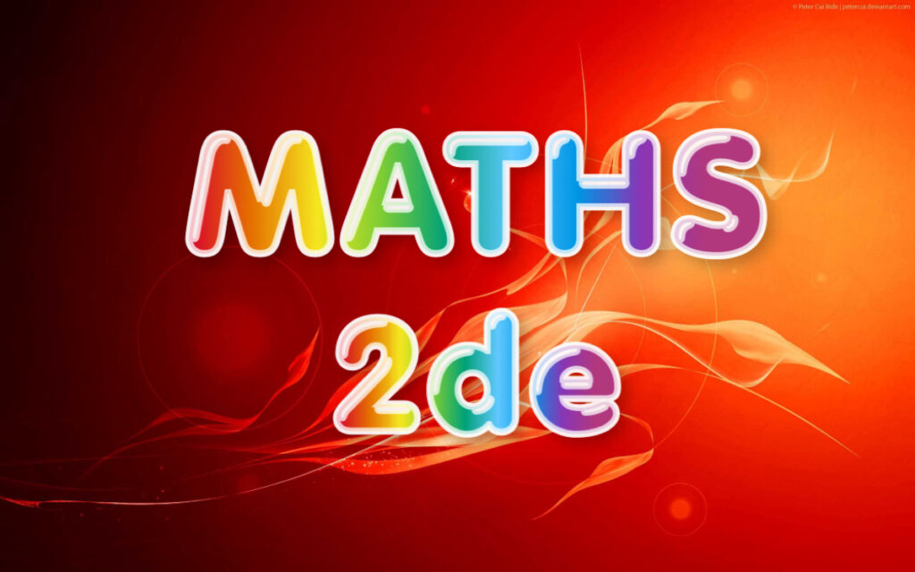 maths 2de