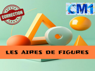 Aires de figures : corrigé des exercices de maths en CM1